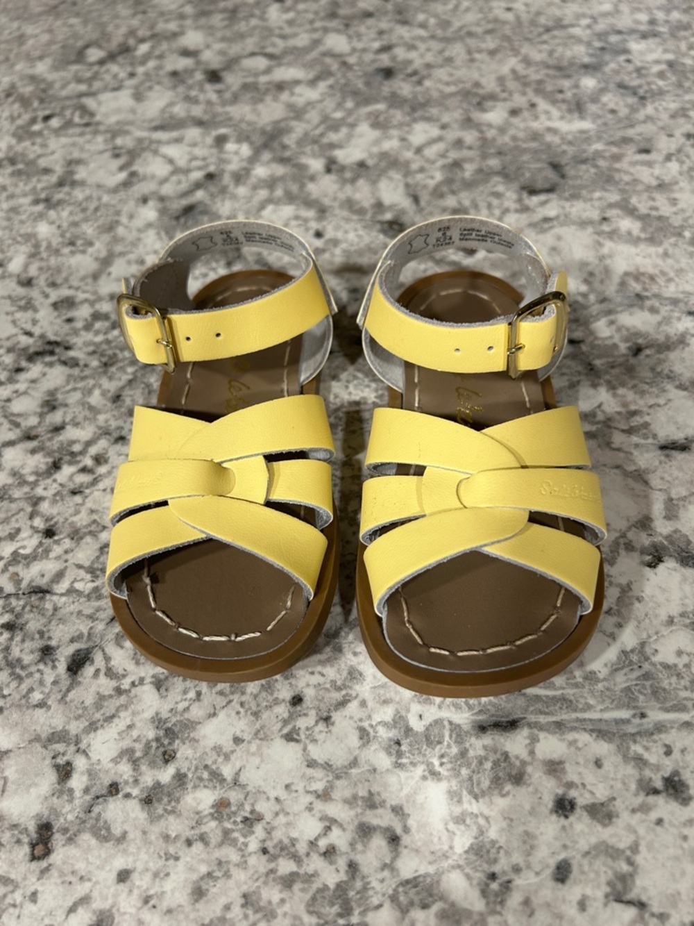Kids Yellow Saltwater Sandals